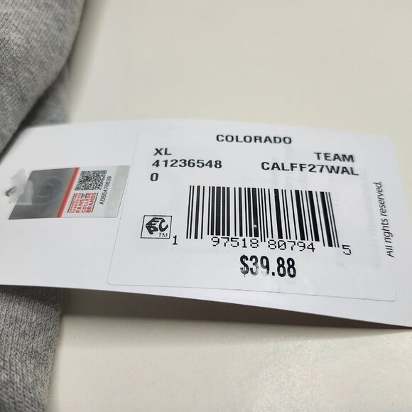 Colorado Buffaloes CU Football Gray Hoodie Women's Size XL - Picture 4 of 6